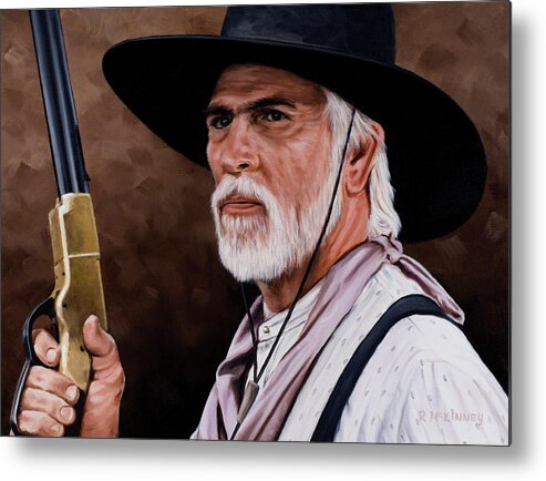 Lonesome Dove Metal Print featuring the painting Captain Woodrow F Call by Rick McKinney