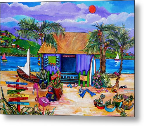 Island Metal Print featuring the painting Cara's Island Time by Patti Schermerhorn