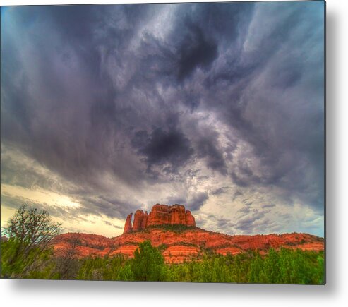 Sedona Metal Print featuring the photograph Cathedral Rock Vortex by William Wetmore