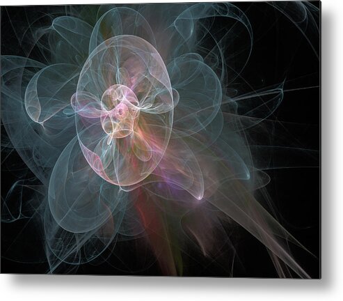 Abstract Metal Print featuring the photograph Celestial Jellyfish by Ronda Broatch