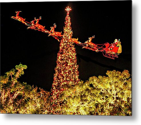 Santa Claus Metal Print featuring the photograph Christmas in LA by Rebecca Dru