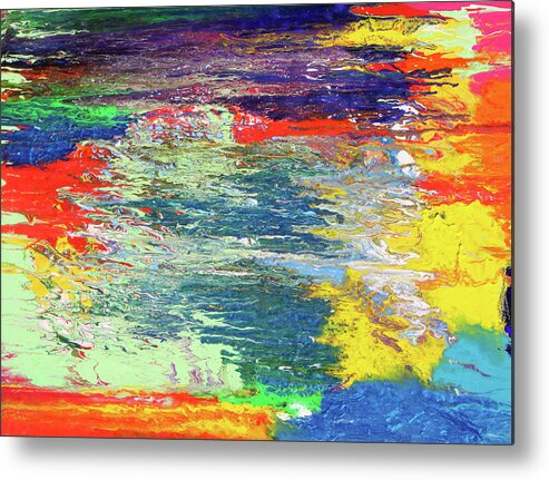 Fusionart Metal Print featuring the painting Chromatic by Ralph White