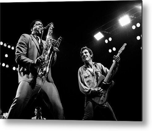 Bruce Springsteen Metal Print featuring the photograph Clarence and Bruce 1981 by Chris Walter