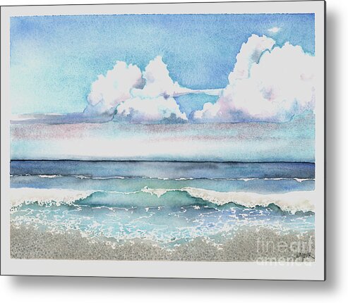 Clouds Metal Print featuring the painting Cloudburst by Hilda Wagner