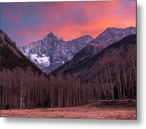 Blanca Metal Print featuring the photograph Colorado 14ers Blanca and Ellingwood by Aaron Spong