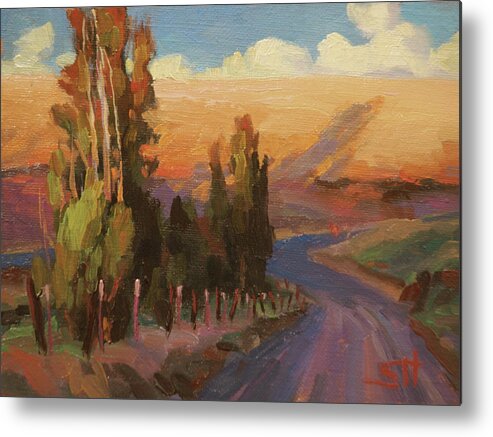 Country Metal Print featuring the painting Country Road by Steve Henderson