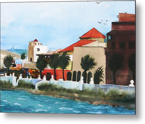  Metal Print featuring the painting Cozumel By The Sea 2 by Bobby Walters