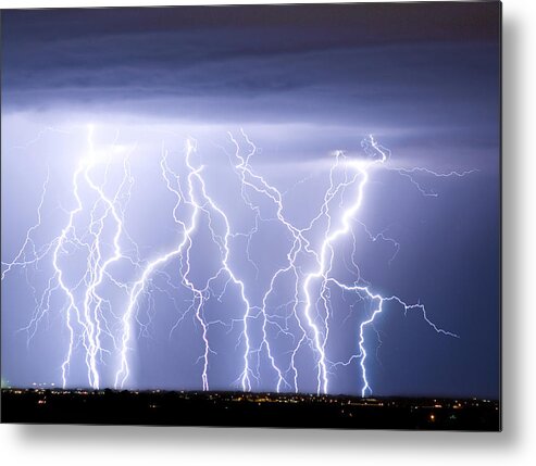 james Insogna Metal Print featuring the photograph Crazy Skies by James BO Insogna
