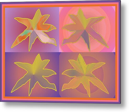 Dreamtime Metal Print featuring the digital art DreamTime StarBirds by Julia Woodman