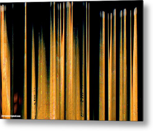 Drumstick Metal Print featuring the photograph Drumstick by Gerard Yates