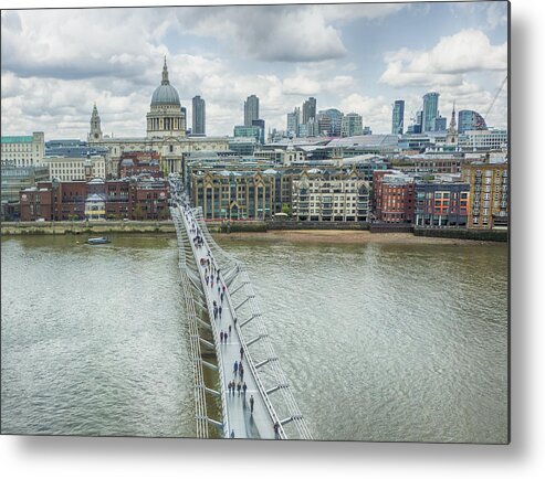 London Embankement Metal Print featuring the photograph Embankment by Jessica Levant