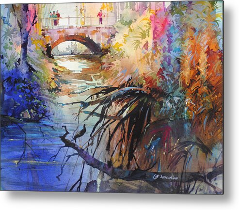 New England Scenes Metal Print featuring the painting Enchanted Waters by P Anthony Visco