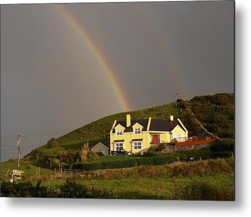 Travel Metal Print featuring the photograph End of the Rainbow by Mike McGlothlen