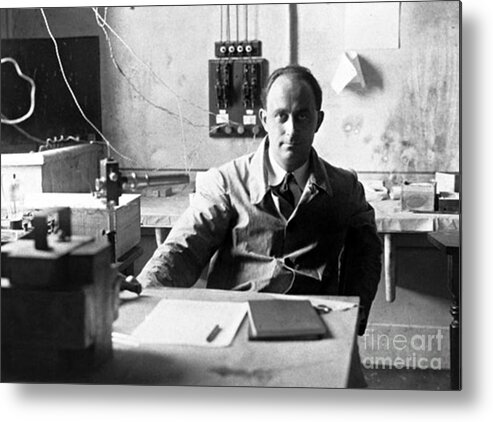Science Metal Print featuring the photograph Enrico Fermi, Italian-american Physicist by Science Source