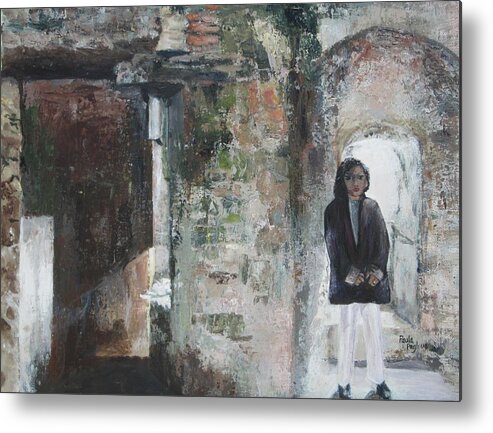 Italy Metal Print featuring the painting Exploring The Ruins by Paula Pagliughi
