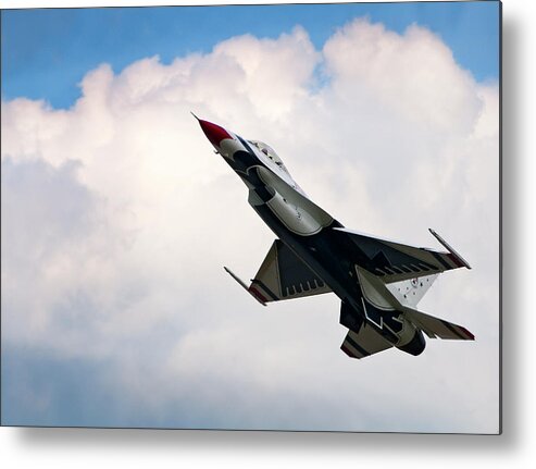 Aircraft Metal Print featuring the photograph F-16 Falcon by Murray Bloom