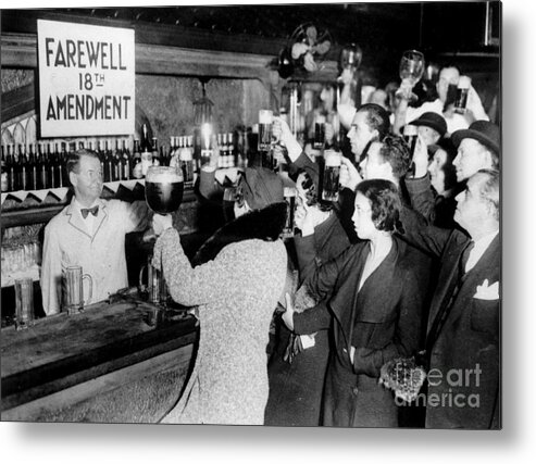 Prohibition Guardsmen Metal Print featuring the photograph Farewell 18th Amendment #1 by Jon Neidert