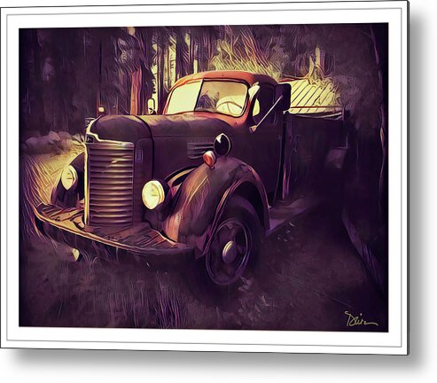 Fire Engine Metal Print featuring the photograph Fire In The Forest by Peggy Dietz