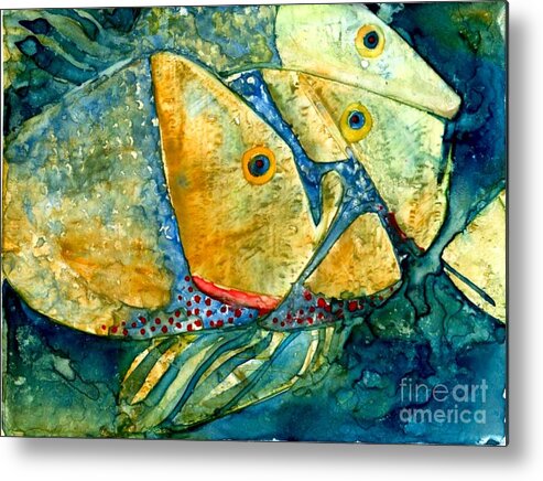 Fish Metal Print featuring the painting Fish Friends by Amy Stielstra