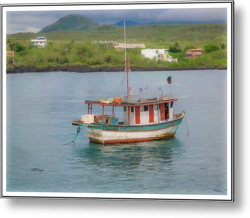 Painting Metal Print featuring the photograph Fishing Boat by Will Wagner