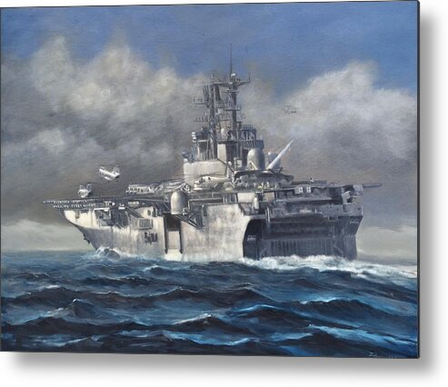 Flight Metal Print featuring the painting Flight Ops by Stephen Roberson