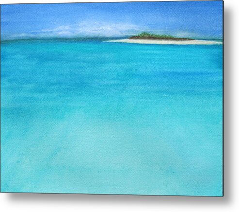 Island Metal Print featuring the painting Forever by Leslie Gustafson