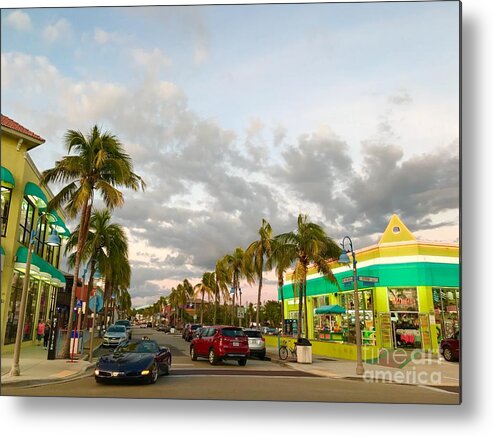 Fort Meyers Metal Print featuring the photograph Fort Meyers, Florida by Suzanne Lorenz