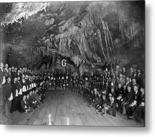1897 Metal Print featuring the photograph Freemason Meeting 1897 by Granger