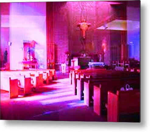 God Metal Print featuring the photograph Ghostly Reflections by Frederick Lyle Morris - Disabled Veteran