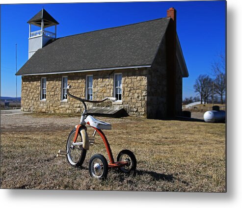 Trike Metal Print featuring the photograph Going to School by Christopher McKenzie