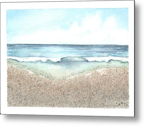 Gulf Metal Print featuring the painting Gulf Coast by Hilda Wagner