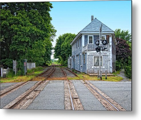 Tracks Metal Print featuring the photograph Historic Cape Cod Train Station by Gina Cormier