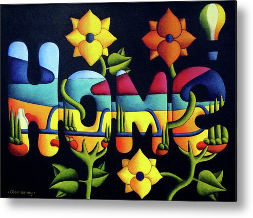 Home Metal Print featuring the painting Home by Alan Kenny