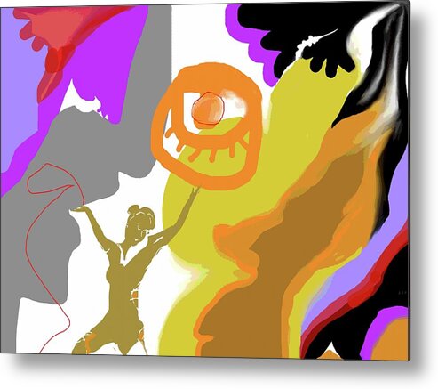 Dance Metal Print featuring the digital art Imagine such fun by Mary Armstrong