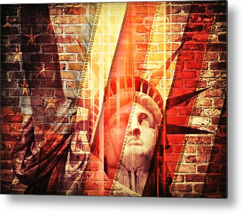 The Statue Of Liberty Metal Print featuring the photograph Imperiled Liberty by Aurelio Zucco