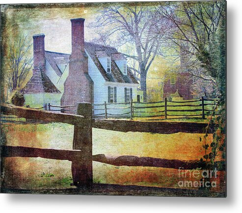 Historical Art Metal Print featuring the mixed media In The Beginning by Patricia Griffin Brett