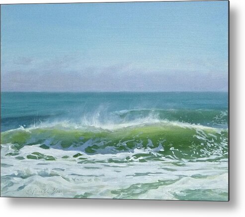 Ocean Metal Print featuring the painting January Day 2 by Ellen Paull