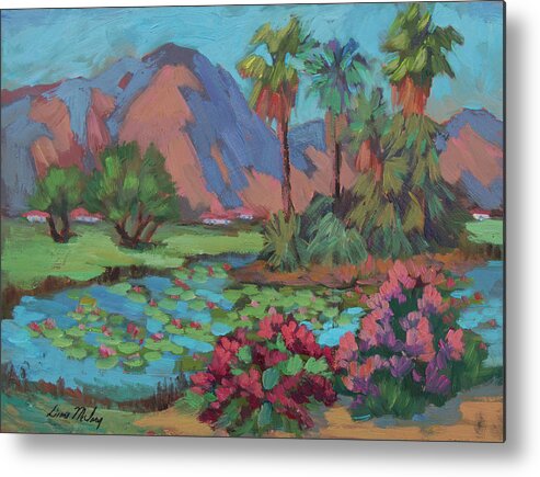 La Quinta Metal Print featuring the painting La Quinta Estates by Diane McClary