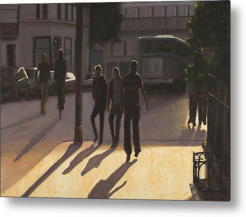 Painting Metal Print featuring the painting Latin Quarter by Tate Hamilton