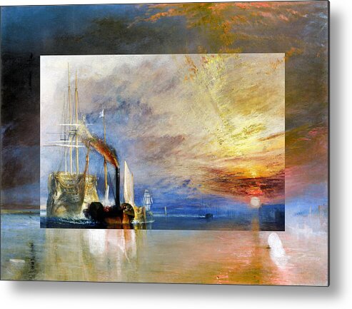 Abstract In The Living Room Metal Print featuring the digital art Layered 10 Turner by David Bridburg