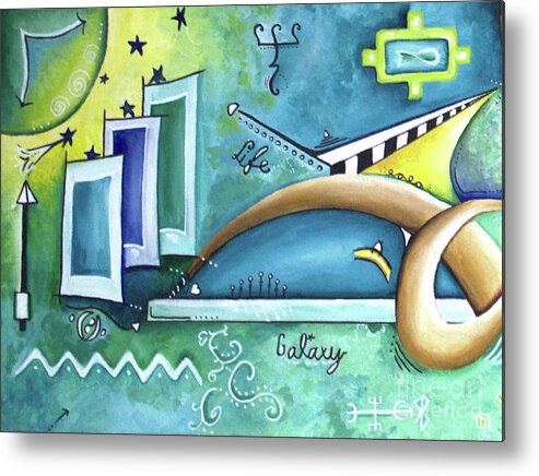 Love Metal Print featuring the painting Love and Symbols Left by Shelly Tschupp