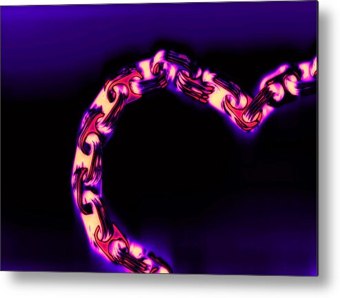 Scan Metal Print featuring the photograph Love Glows Strong by Dolly Mohr