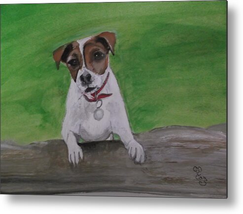 Maddie Metal Print featuring the painting Maddie by Carole Robins
