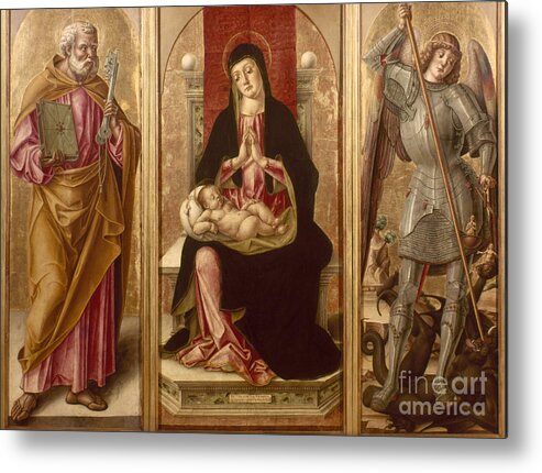 Aod Metal Print featuring the photograph Madonna With Saints by Granger