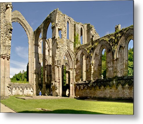 Abbey Metal Print featuring the photograph Magnificent ruins. by Elena Perelman