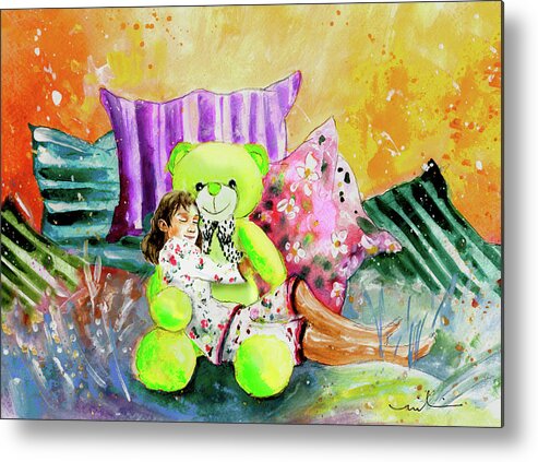 Truffle Mcfurry Metal Print featuring the painting My Teddy And Me 02 by Miki De Goodaboom