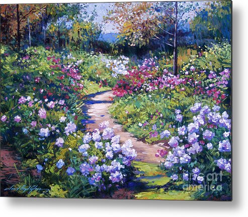 Gardens Metal Print featuring the painting Nature's Garden by David Lloyd Glover