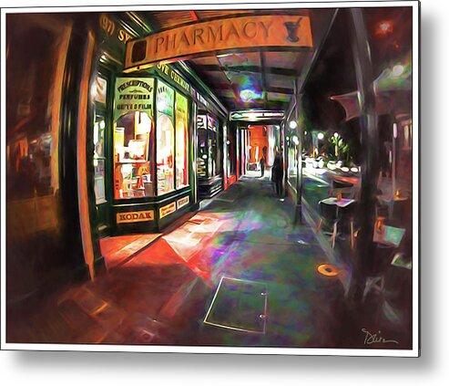 Sydney Metal Print featuring the photograph Nighttime Strolling in Sydney by Peggy Dietz