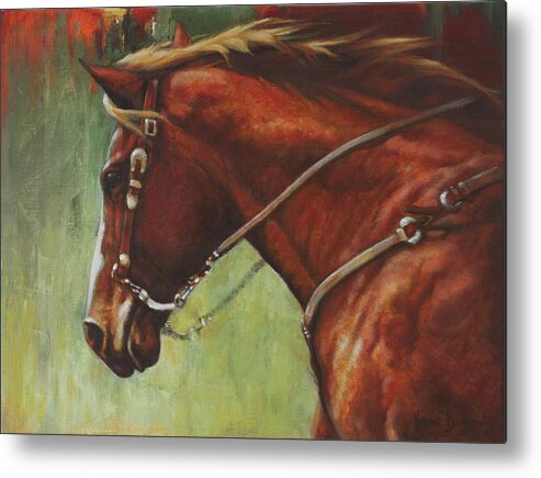 Horses Metal Print featuring the painting On The Move by Harvie Brown