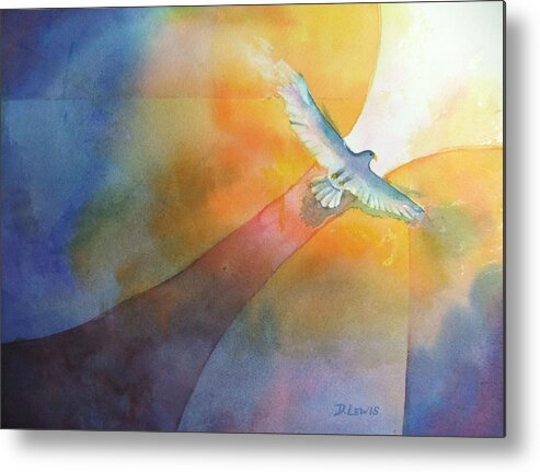 Eagle Metal Print featuring the painting Out by Debbie Lewis